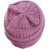 imageCC Trendy Warm Chunky Soft Stretch Cable Knit BeanieNew Lavender