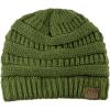 imageCC Trendy Warm Chunky Soft Stretch Cable Knit BeanieOlive