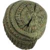 imageCC Trendy Warm Chunky Soft Stretch Cable Knit BeanieOmbre Sage