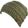 imageCC Trendy Warm Chunky Soft Stretch Cable Knit BeanieOmbre Sage