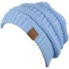 imageCC Trendy Warm Chunky Soft Stretch Cable Knit BeaniePale Blue