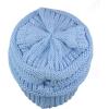 imageCC Trendy Warm Chunky Soft Stretch Cable Knit BeaniePale Blue