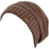 imageCC Trendy Warm Chunky Soft Stretch Cable Knit BeanieRaspberryBeige