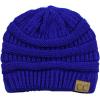 imageCC Trendy Warm Chunky Soft Stretch Cable Knit BeanieRoyal