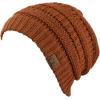 imageCC Trendy Warm Chunky Soft Stretch Cable Knit BeanieRust