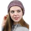 imageCC Trendy Warm Chunky Soft Stretch Cable Knit BeanieSilverMutli