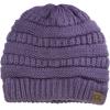 imageCC Trendy Warm Chunky Soft Stretch Cable Knit BeanieViolet