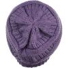 imageCC Trendy Warm Chunky Soft Stretch Cable Knit BeanieViolet
