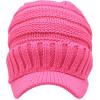 imageCC Trendy Warm Oversized Chunky Soft Oversized Ribbed Slouchy Knit Hat with Visor BrimCandy Pink