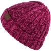 imageCC Unisex Chenille Soft Warm Stretchy Thick Cuffed Knit Beanie Cap HatHot Pink