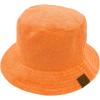 imageCC Unisex Packable Bucket Sun Beach Pool Fisherman HatTerry Cloth Solid Orange Sorbet