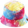 imageCC Unisex Packable Bucket Sun Beach Pool Fisherman HatTie Dyed Hot PinkLt Blue