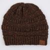 imageCC Unisex Ribbed Confetti Knit Beanie HAT33Brown
