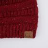 imageCC Unisex Ribbed Confetti Knit Beanie HAT33Burgundy