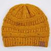 imageCC Unisex Ribbed Confetti Knit Beanie HAT33Mustard