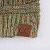 imageCC Unisex Ribbed Confetti Knit Beanie HAT33Sage Pom