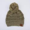 imageCC Unisex Ribbed Confetti Knit Beanie HAT33Sage Pom