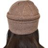 imageCC Unisex Soft Warm Acrylic Knit Cuffed Recycled Yarn BeanieHeather Cacao