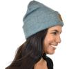 imageCC Unisex Soft Warm Acrylic Knit Cuffed Recycled Yarn BeanieHeather Forest