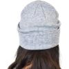 imageCC Unisex Soft Warm Acrylic Knit Cuffed Recycled Yarn BeanieHeather Lt Melangie