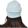 imageCC Unisex Soft Warm Acrylic Knit Cuffed Recycled Yarn BeanieHeather Mint
