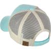 imageCC Unisex Tie Dye Pattern Front Panel Adjustable Mesh Trucker Baseball CapBaby Blue