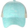 imageCC Unisex Tie Dye Pattern Front Panel Adjustable Mesh Trucker Baseball CapBaby Blue
