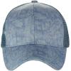 imageCC Unisex Tie Dye Pattern Front Panel Adjustable Mesh Trucker Baseball CapDenim
