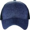 imageCC Unisex Tie Dye Pattern Front Panel Adjustable Mesh Trucker Baseball CapNavy
