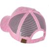 imageCC Unisex Tie Dye Pattern Front Panel Adjustable Mesh Trucker Baseball CapPink
