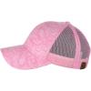 imageCC Unisex Tie Dye Pattern Front Panel Adjustable Mesh Trucker Baseball CapPink