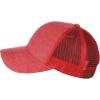 imageCC Unisex Tie Dye Pattern Front Panel Adjustable Mesh Trucker Baseball CapRed