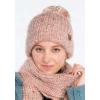 imageCC Unisex Warm Soft Knit Pom Beanie HatFuzzy Ivory