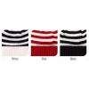 imageCC Unisex Warm Soft Knit Pom Beanie HatStriped Red
