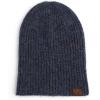 imageCC Unisex Warm Soft Recycled Yarn Skully Beanie2 Way Cuff Dark Denim