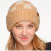 imageCC Unisex Warm Soft Recycled Yarn Skully BeanieCheckered Light GrayWhite