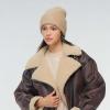 imageCC Unisex Winter Thick Knit Plain Cuff Skull Cap Beanie HatBeige