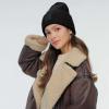 imageCC Unisex Winter Thick Knit Plain Cuff Skull Cap Beanie HatBlack