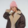 imageCC Unisex Winter Thick Knit Plain Cuff Skull Cap Beanie HatBlush Pink