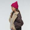 imageCC Unisex Winter Thick Knit Plain Cuff Skull Cap Beanie HatHot Pink