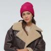 imageCC Unisex Winter Thick Knit Plain Cuff Skull Cap Beanie HatHot Pink