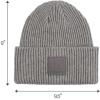 imageCC Unisex Winter Thick Knit Plain Cuff Skull Cap Beanie HatLight Melange Gray