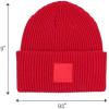 imageCC Unisex Winter Thick Knit Plain Cuff Skull Cap Beanie HatRed