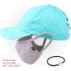 imageCC Washed Denim CrissCross Ponytail Cap Epoxy Button for face mask Face Mask not Included BT799Mint