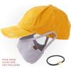 imageCC Washed Denim CrissCross Ponytail Cap Epoxy Button for face mask Face Mask not Included BT799Mustard