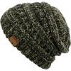 imageCC Womens Chenille Soft Warm Thick Knit Beanie Cap HatNew Olive