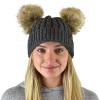Faux Fur Dark Melange Gray