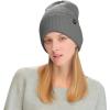 imageCC Beanie Mens and Womens Insulated Knit Cuffed BeanieLight Melange Grey