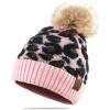 imageCC Exclusives Soft Beanie hat with Leopard Pattern and Fur PomHAT7001SF7001Baby Pinkleo