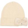 imageCC Faux Fur Bow Winter Beanie for WomenBeige